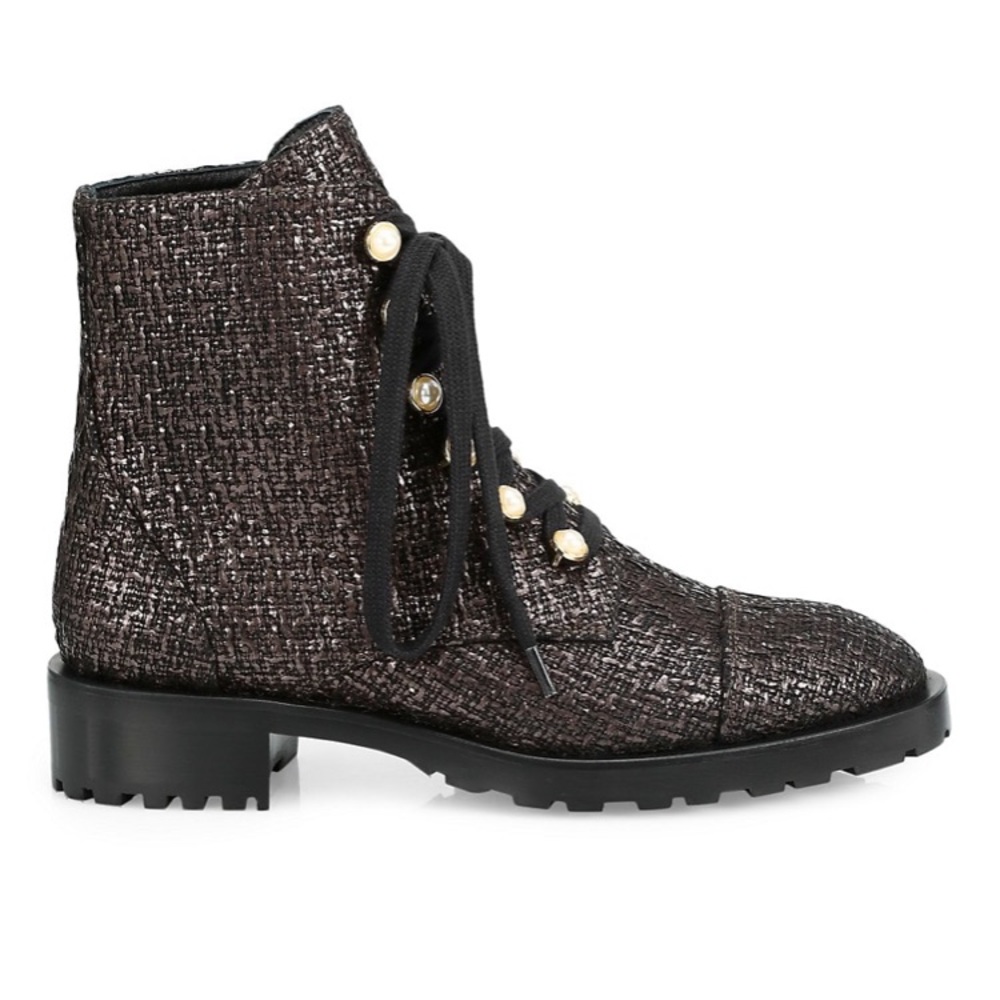 ISO Stuart Weitzman Reysen Metallic Tweed Boots